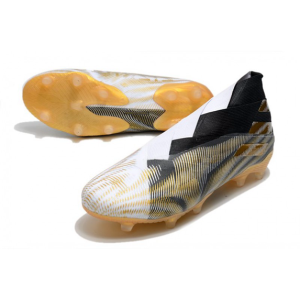 Adidas Nemeziz 19+ FG – Černá Zlato Bílý