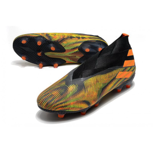 Adidas Nemeziz 19+ FG – Zelená Oranžový Černá