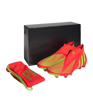 Adidas Predator EDGE+ FG Game Data – Červené Zelená