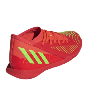 Adidas Predator EDGE.3 IN Halle Game Data Dětské – Červené Zelená(shinei