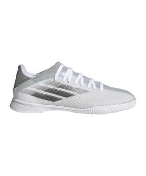 Adidas X SPEEDFLOW.3 IN Halle White Spark J Dětské – Bílý Šedá(shinei