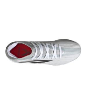 Adidas X SPEEDFLOW.3 IN Halle White Spark J Dětské – Bílý Šedá(shinei