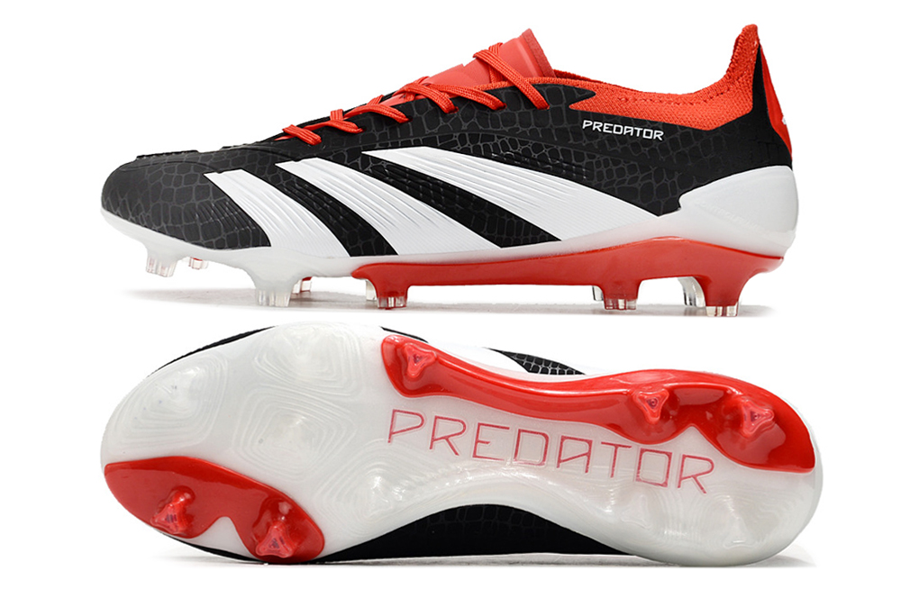 Kopačky Adidas Predator Accuracy+ FG Černá Bílá Červená