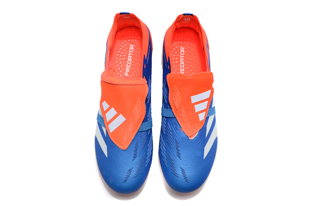 kopačky bez tkaniček Adidas Predator Accuracy+ FG Modrá Oranžová